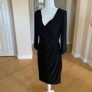 Ralph Lauren Elegant Black Long Sleeve Dress